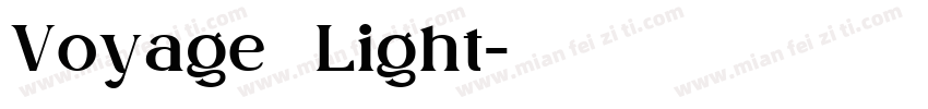 Voyage   Light字体转换